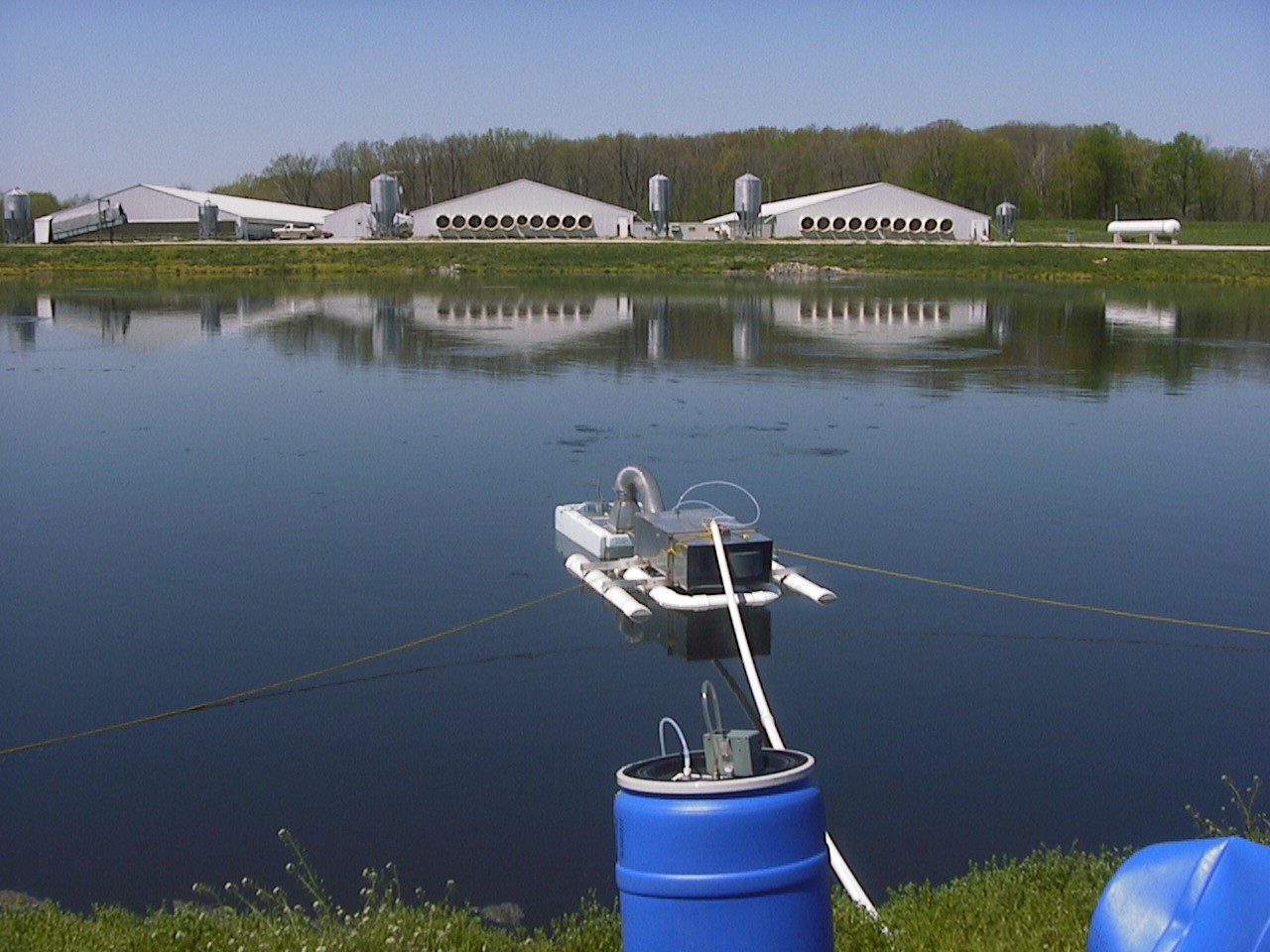 Swine lagoon emissions monitoring